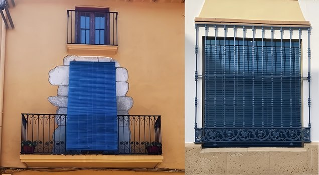 persiana alicantina azul